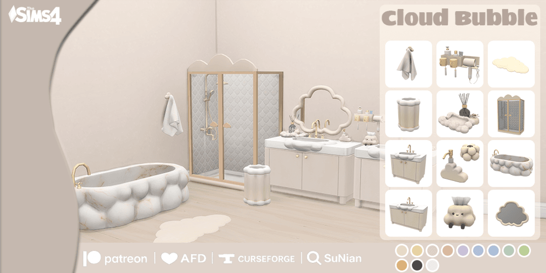 Скриншот мода Набор для ванной Cloud Bubble Bathroom